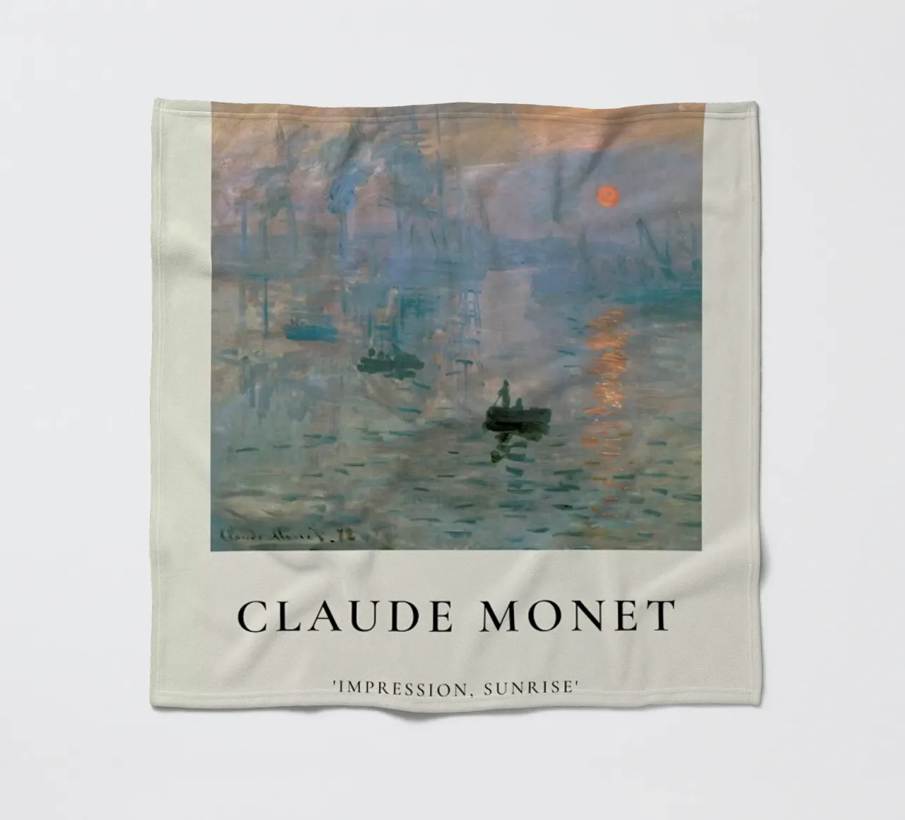 Monet - Impression, Sunrise coperta in pile da ARTOTHEK