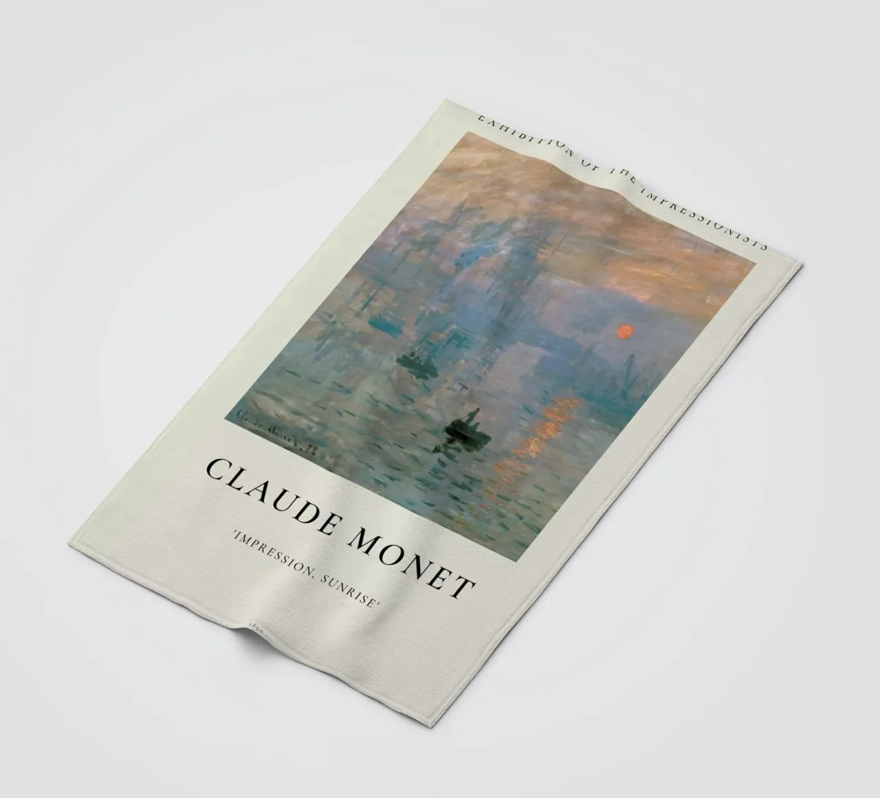 Monet - Impression, Sunrise coperta in pile da ARTOTHEK