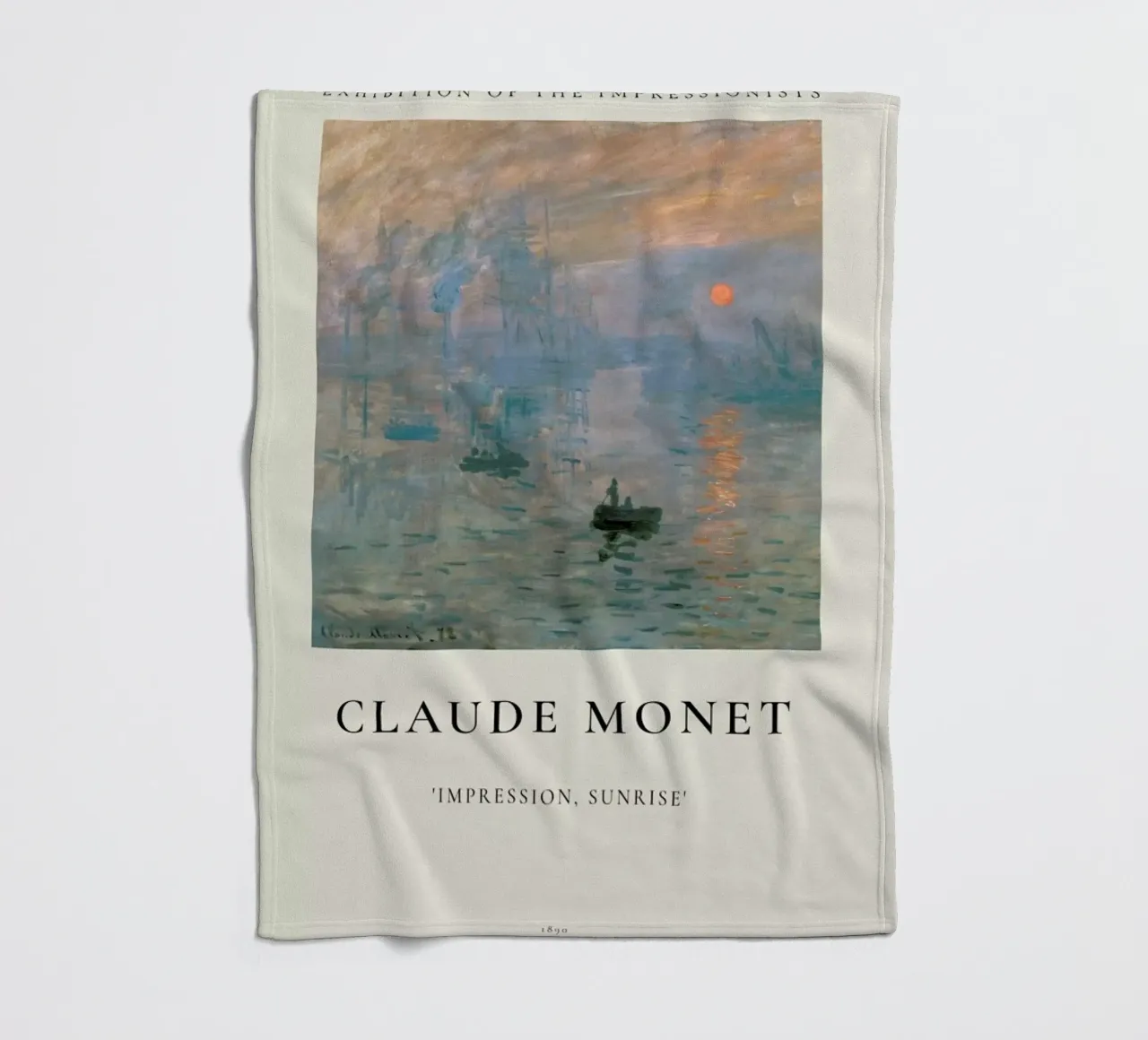 Monet - Impression, Sunrise coperta in pile da ARTOTHEK