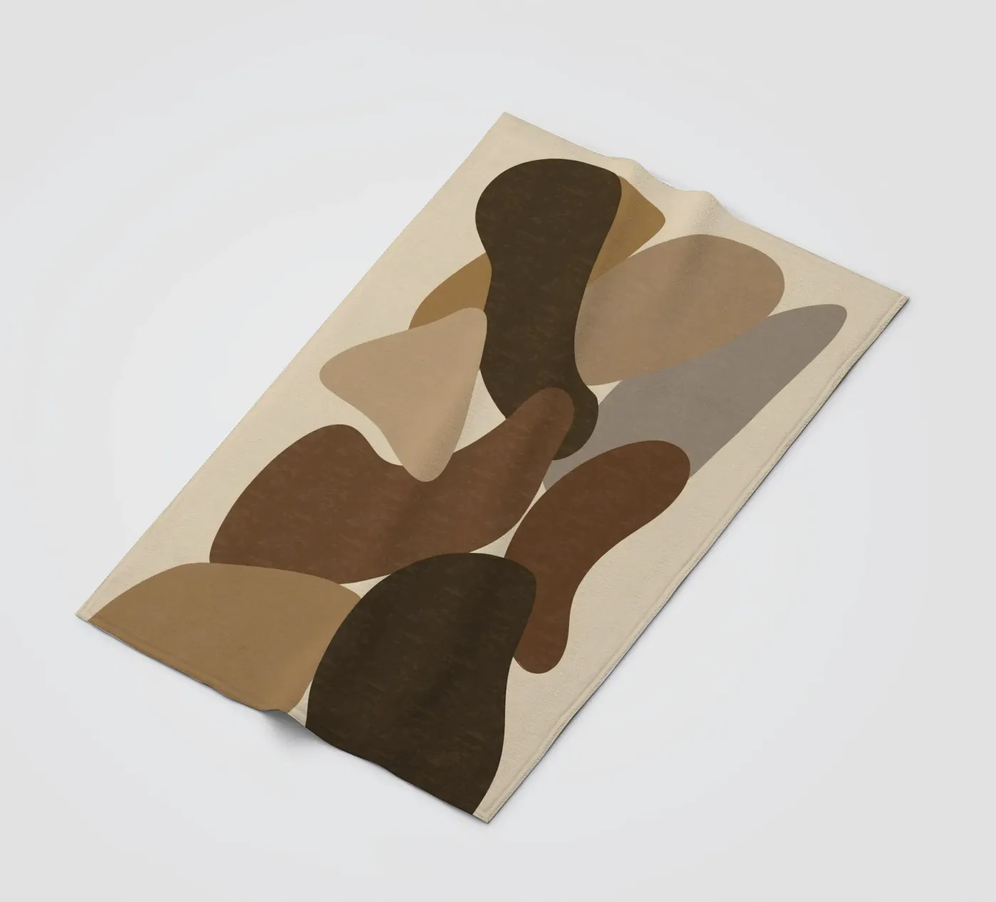 Organic Forms fleece blanket by Gypsy Galleria