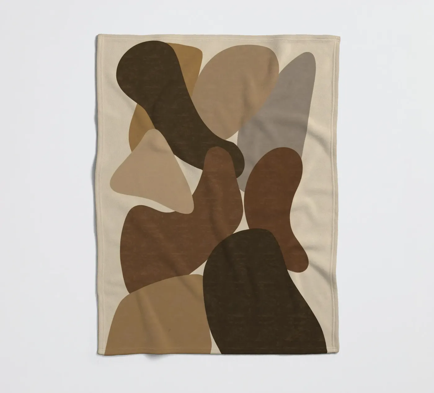 Organic Forms fleece blanket by Gypsy Galleria