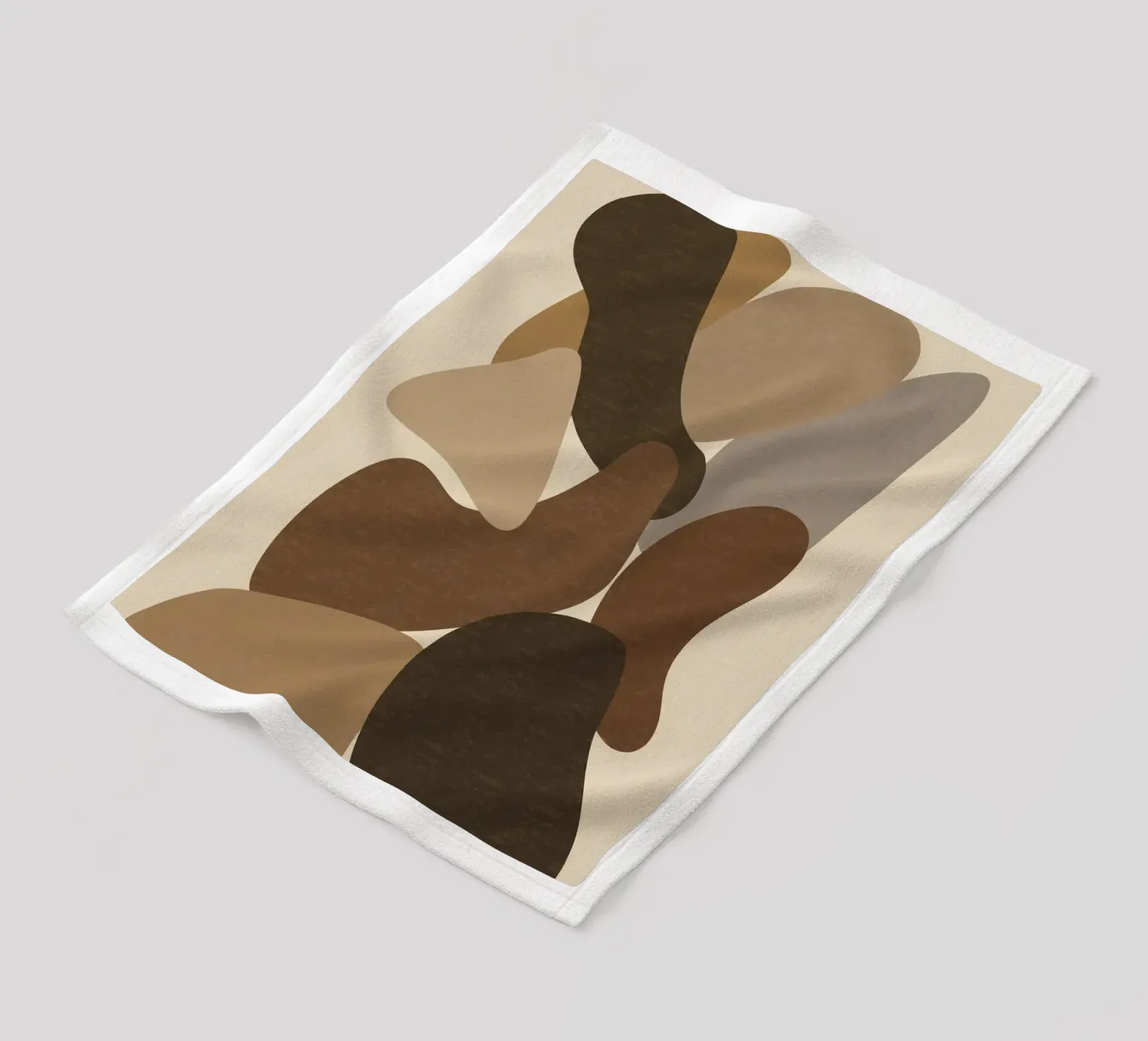 Organic Forms fleece blanket by Gypsy Galleria