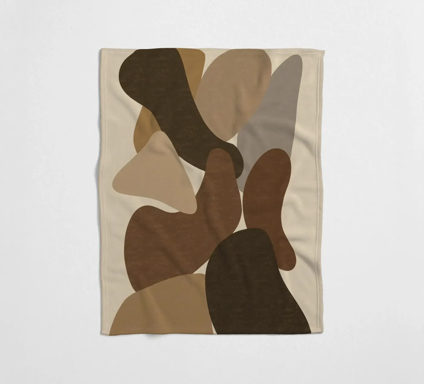 Organic Forms fleece blanket by Gypsy Galleria