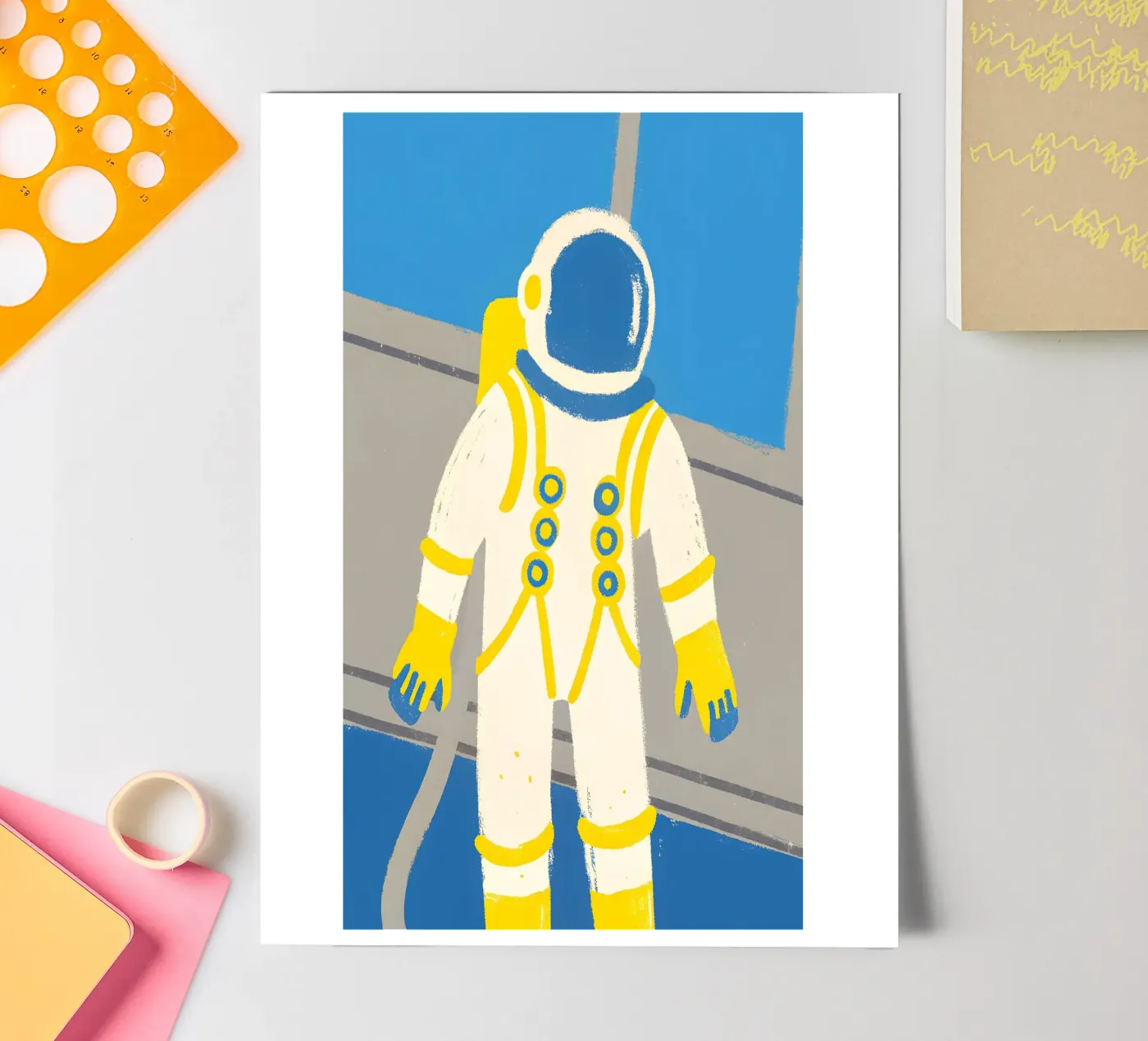 Astronaut sticker sheet by PERSONAL TOUCH