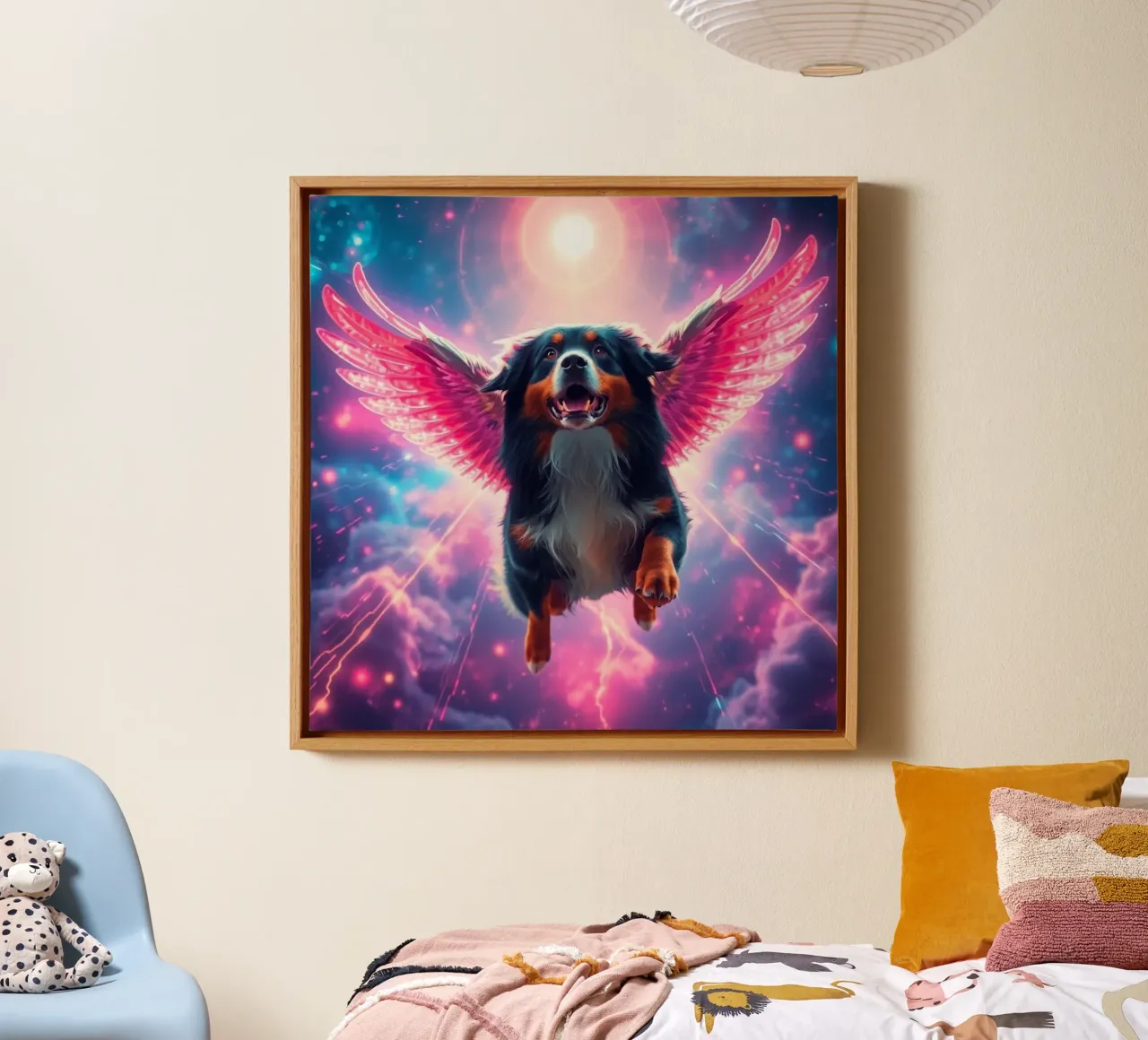 An Angel of Heaven #24 canvas with Floater frame by Yumis.Beargang.and.Me