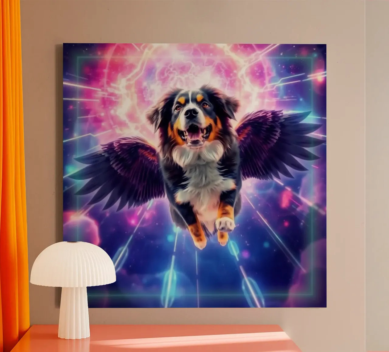 Een engel uit de hemel #25 canvas met Baklijst van Yumis.Beargang.and.Me