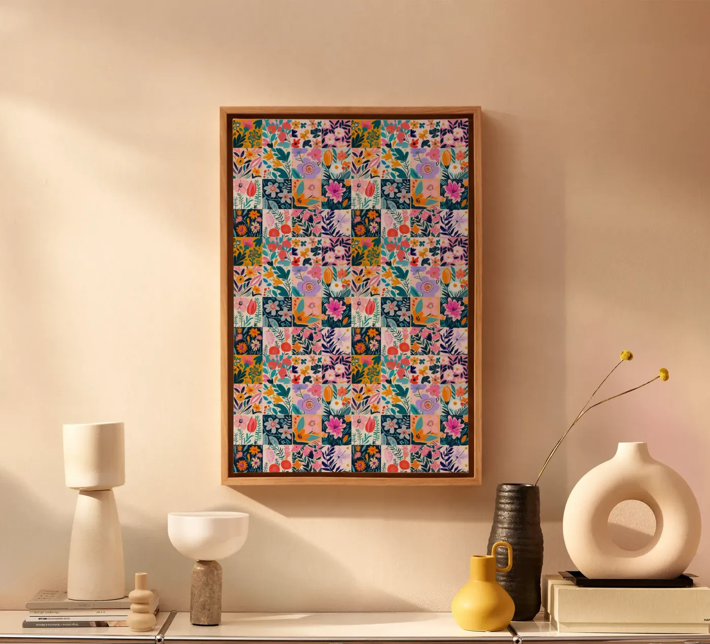 Floral Patchwork tela da Sunflower Soul Studio