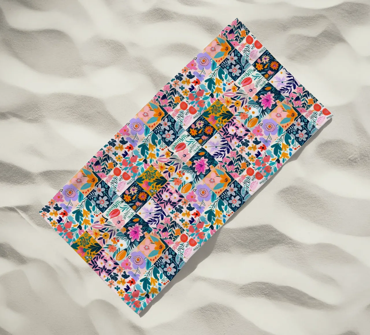Floral Patchwork telo mare da Sunflower Soul Studio