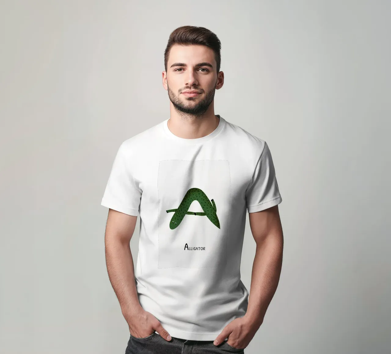 A for Alligator t-shirt da Little Flourishes