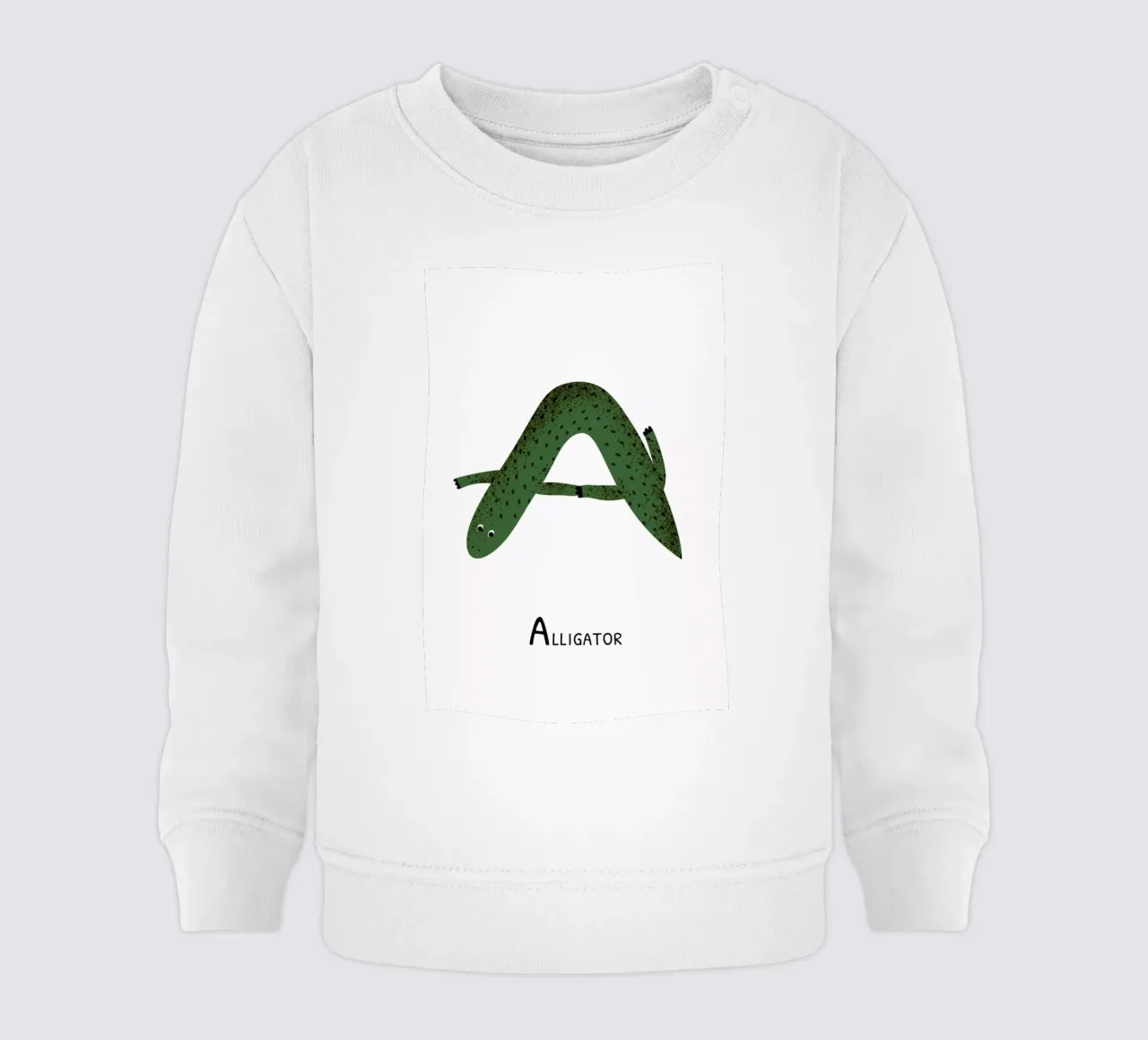 A for Alligator felpa neonato da Little Flourishes