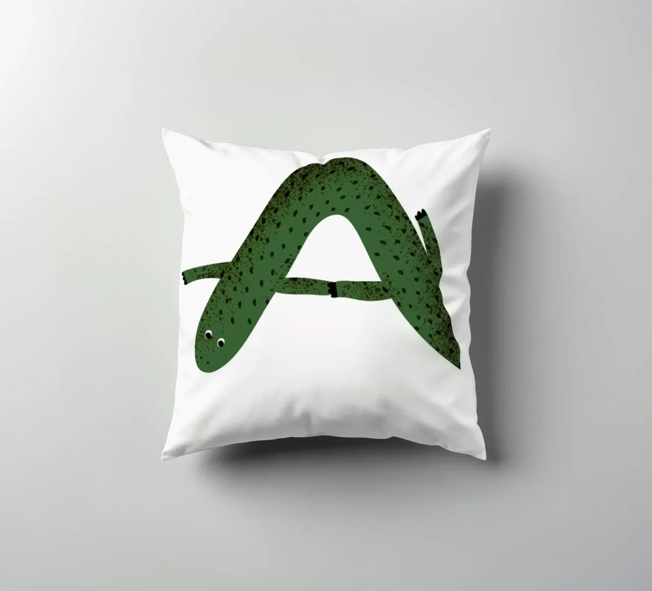 A for Alligator cuscino da Little Flourishes