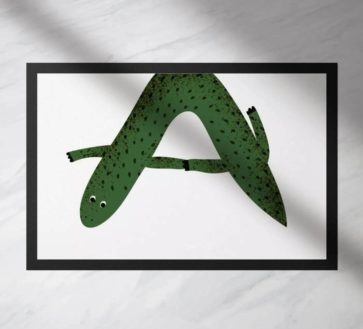 A for Alligator doormat by Little Flourishes