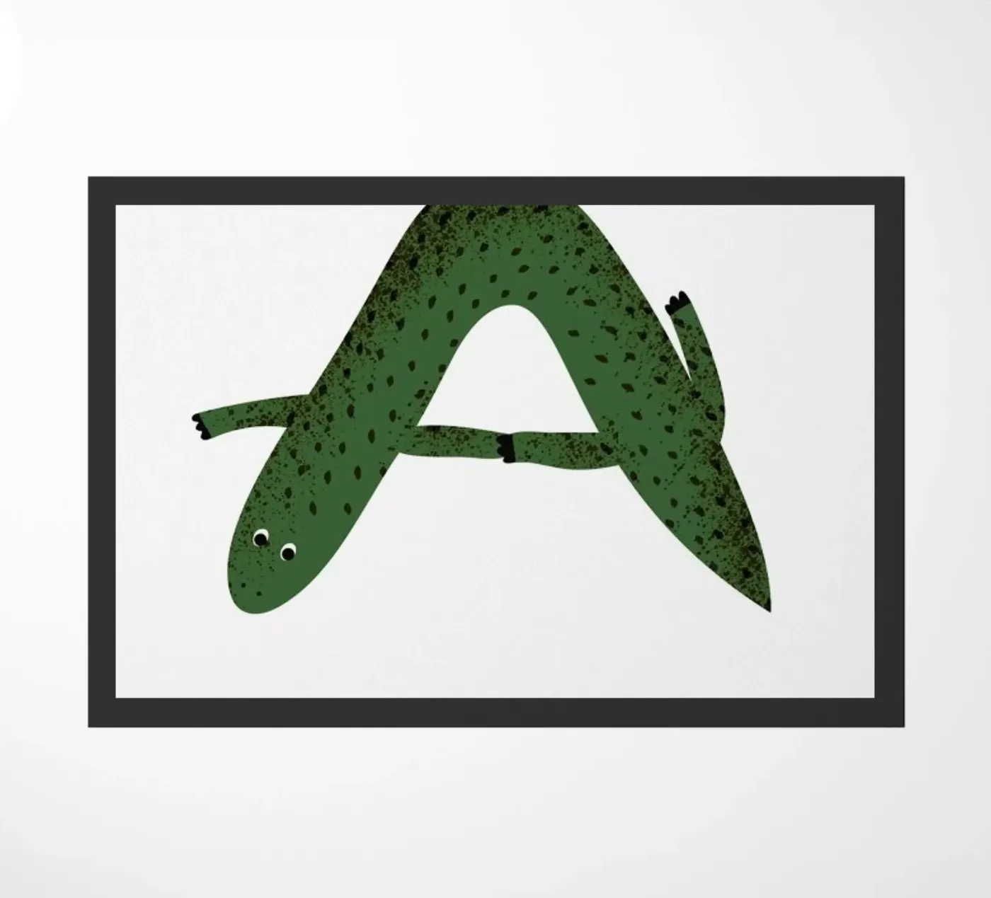 A for Alligator doormat by Little Flourishes