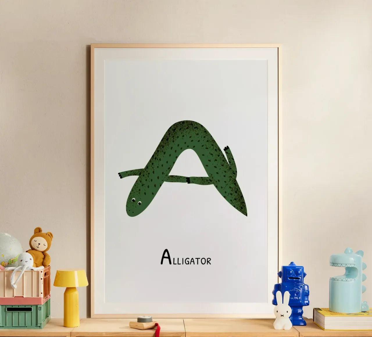 A for Alligator carta hahnemühle da Little Flourishes