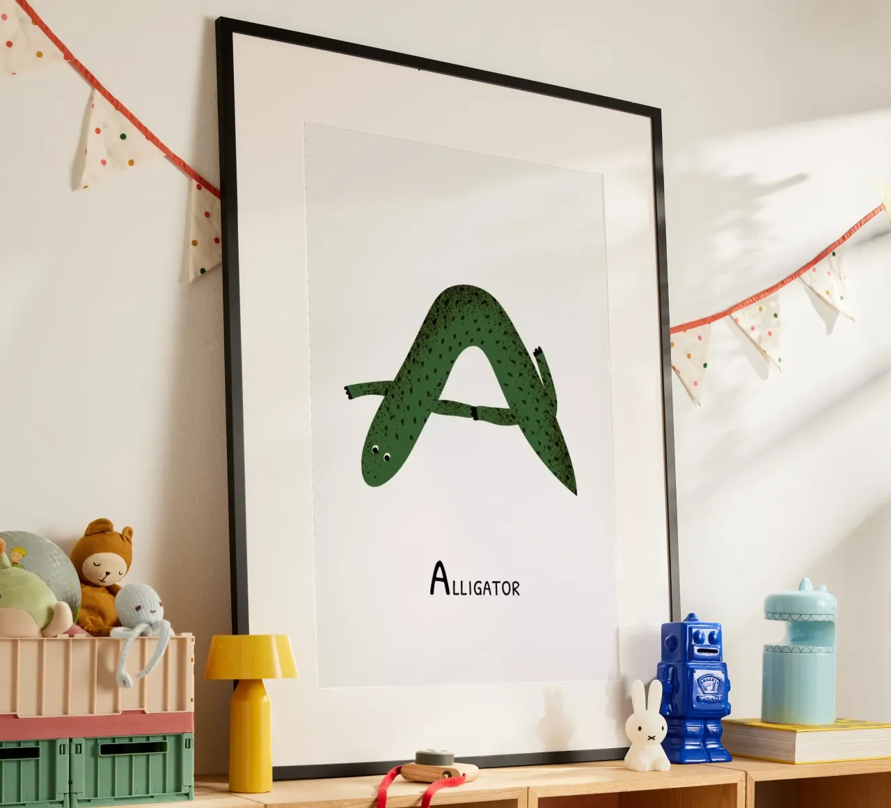 A for Alligator carta hahnemühle da Little Flourishes