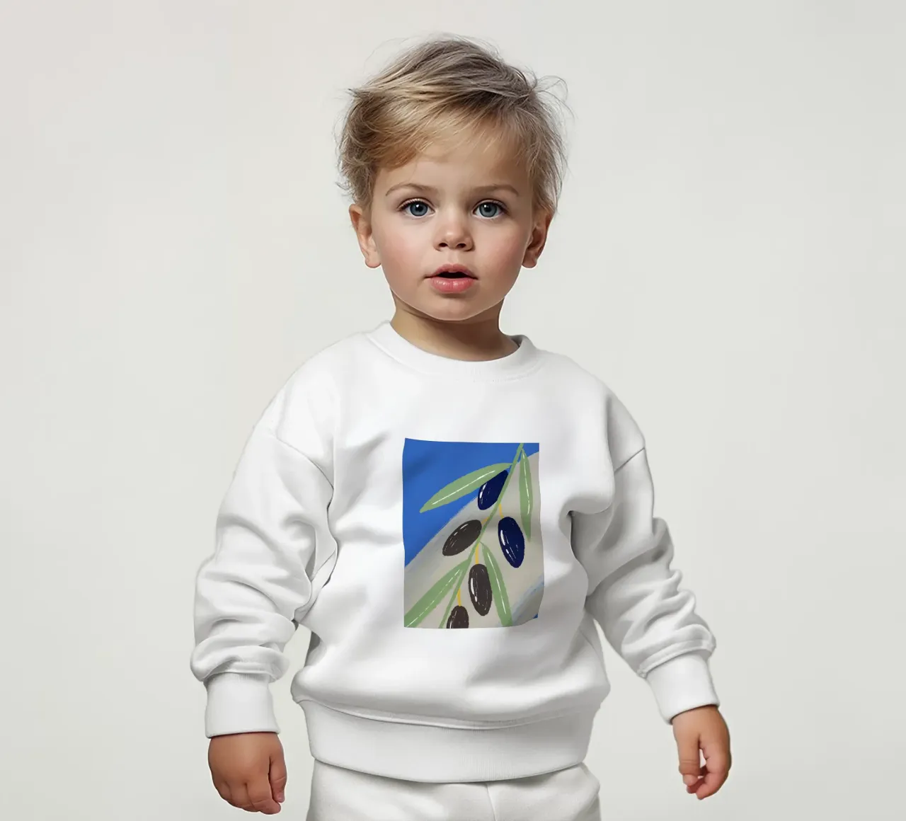 Olive felpa neonato da PERSONAL TOUCH