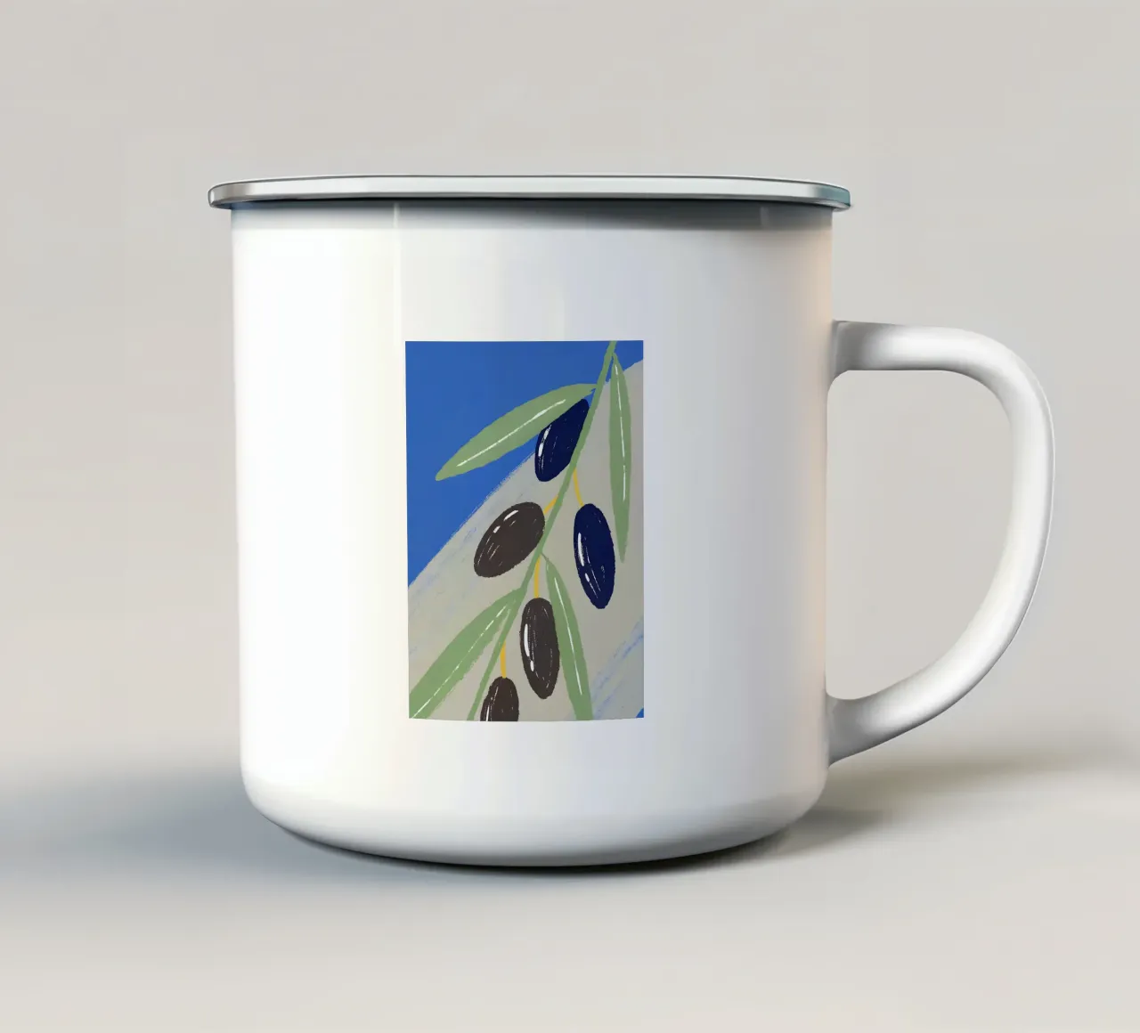 Olive tazza in smalto da PERSONAL TOUCH
