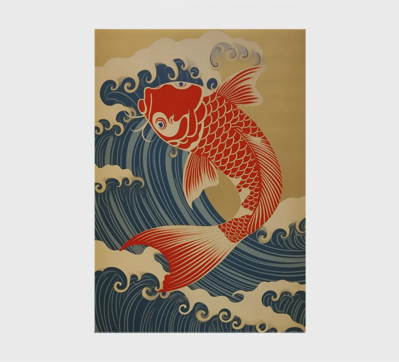 Carpa koi giapponese rossa e oro | stile giapponese diario da Autofocus