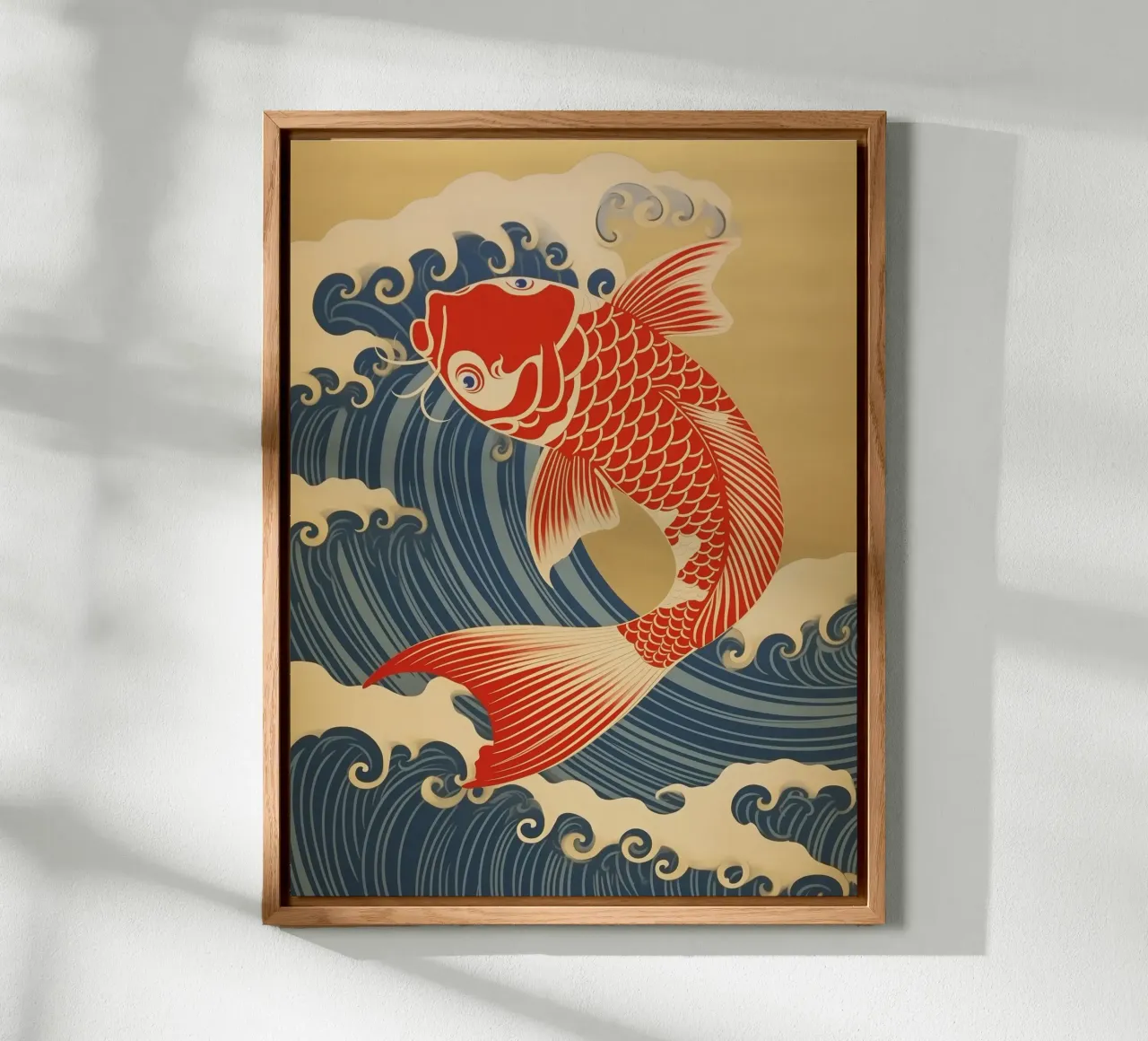 Carpa koi giapponese rossa e oro | stile giapponese pannello forex da Autofocus