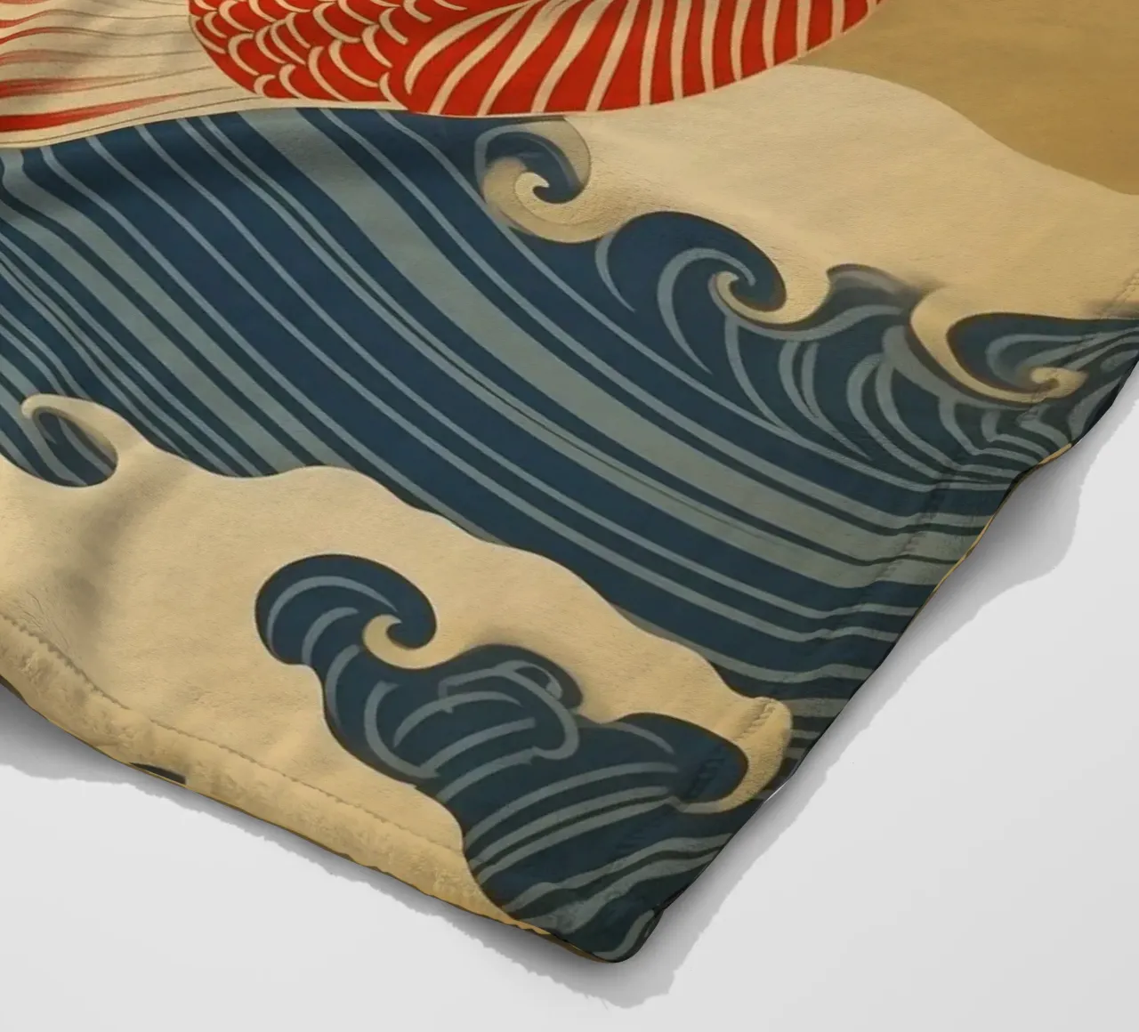 Carpa koi giapponese rossa e oro | stile giapponese coperta in pile da Autofocus