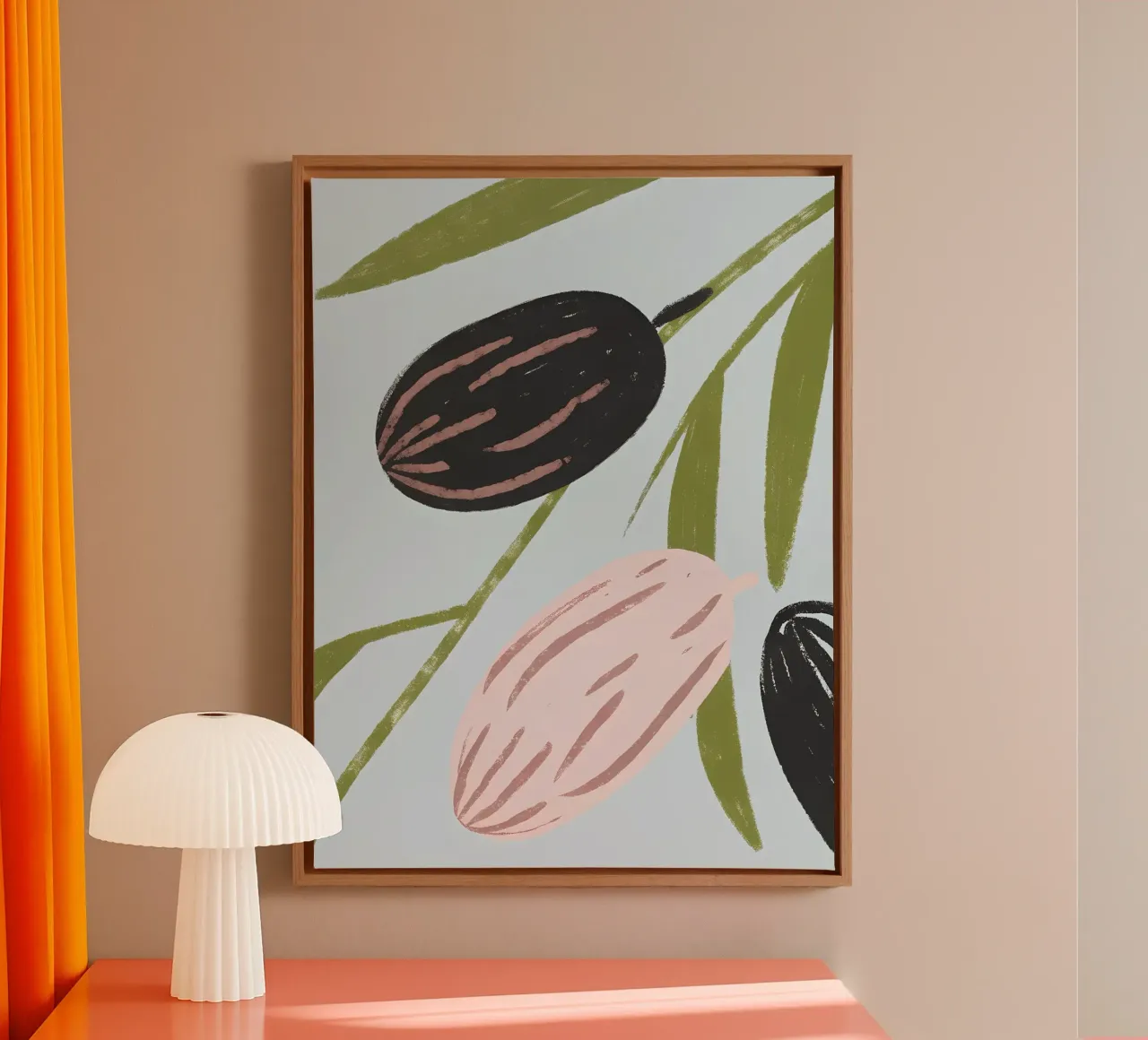 Olijven canvas met Baklijst van PERSONAL TOUCH