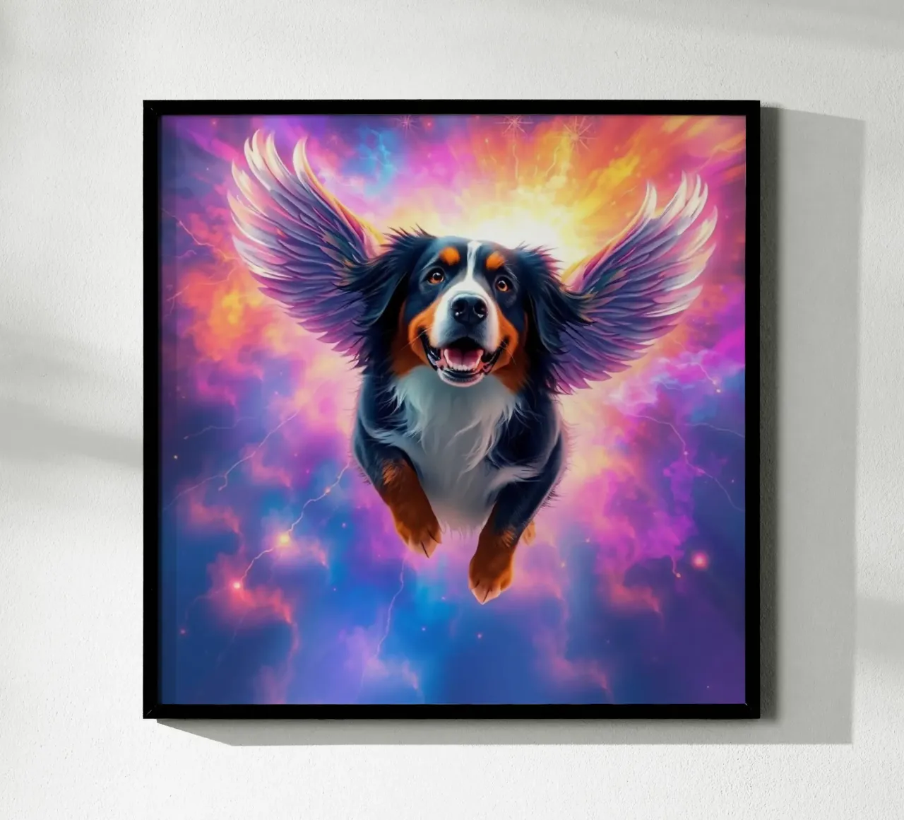 Un angelo del cielo #29 poster con telaio in legno da Yumis.Beargang.and.Me