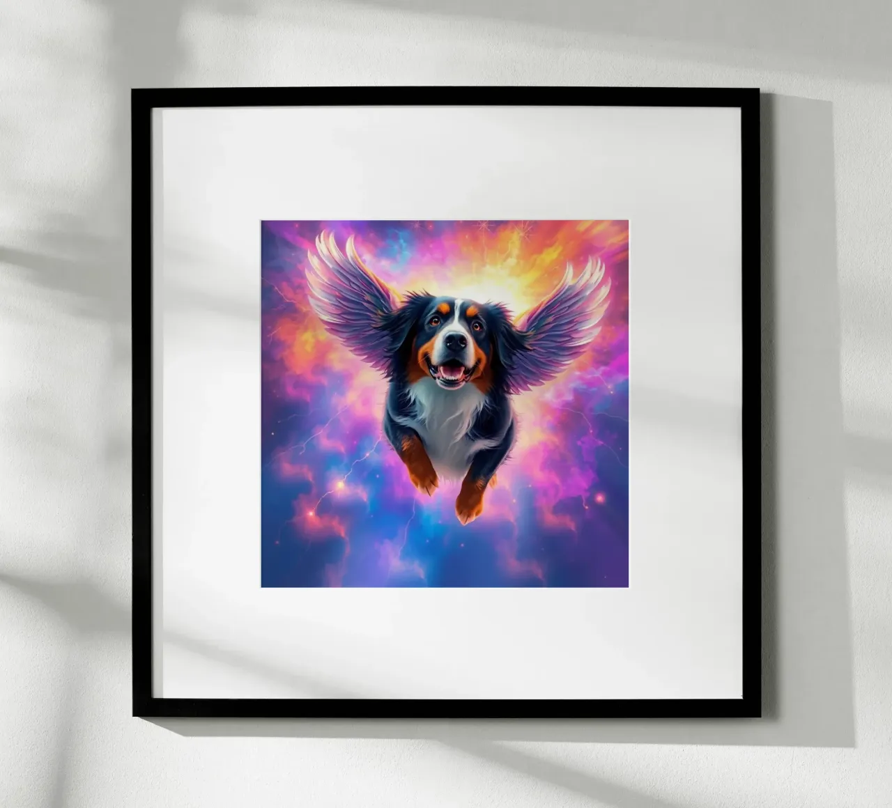 Un angelo del cielo #29 poster con telaio in legno da Yumis.Beargang.and.Me