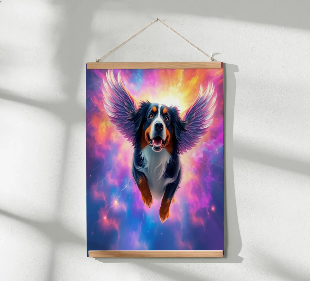Un angelo del cielo #29 poster con telaio in legno da Yumis.Beargang.and.Me