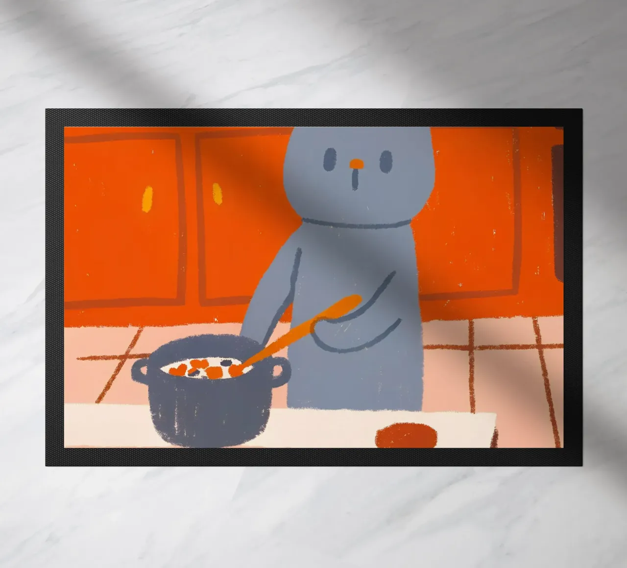 Il gatto sta cucinando zerbino da PERSONAL TOUCH