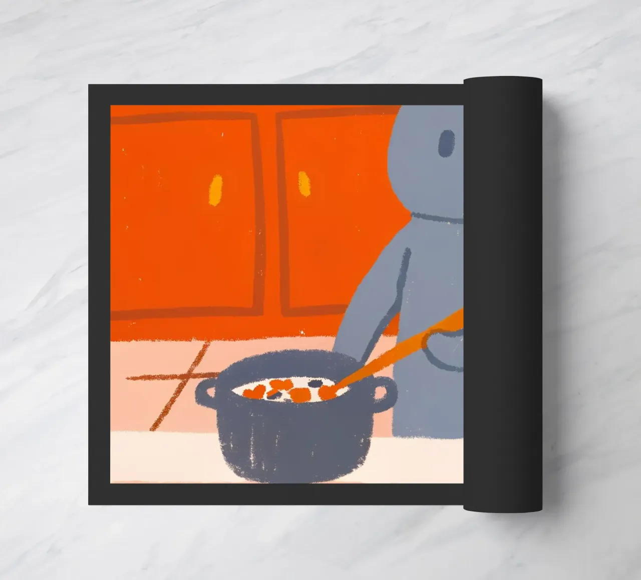 Il gatto sta cucinando zerbino da PERSONAL TOUCH