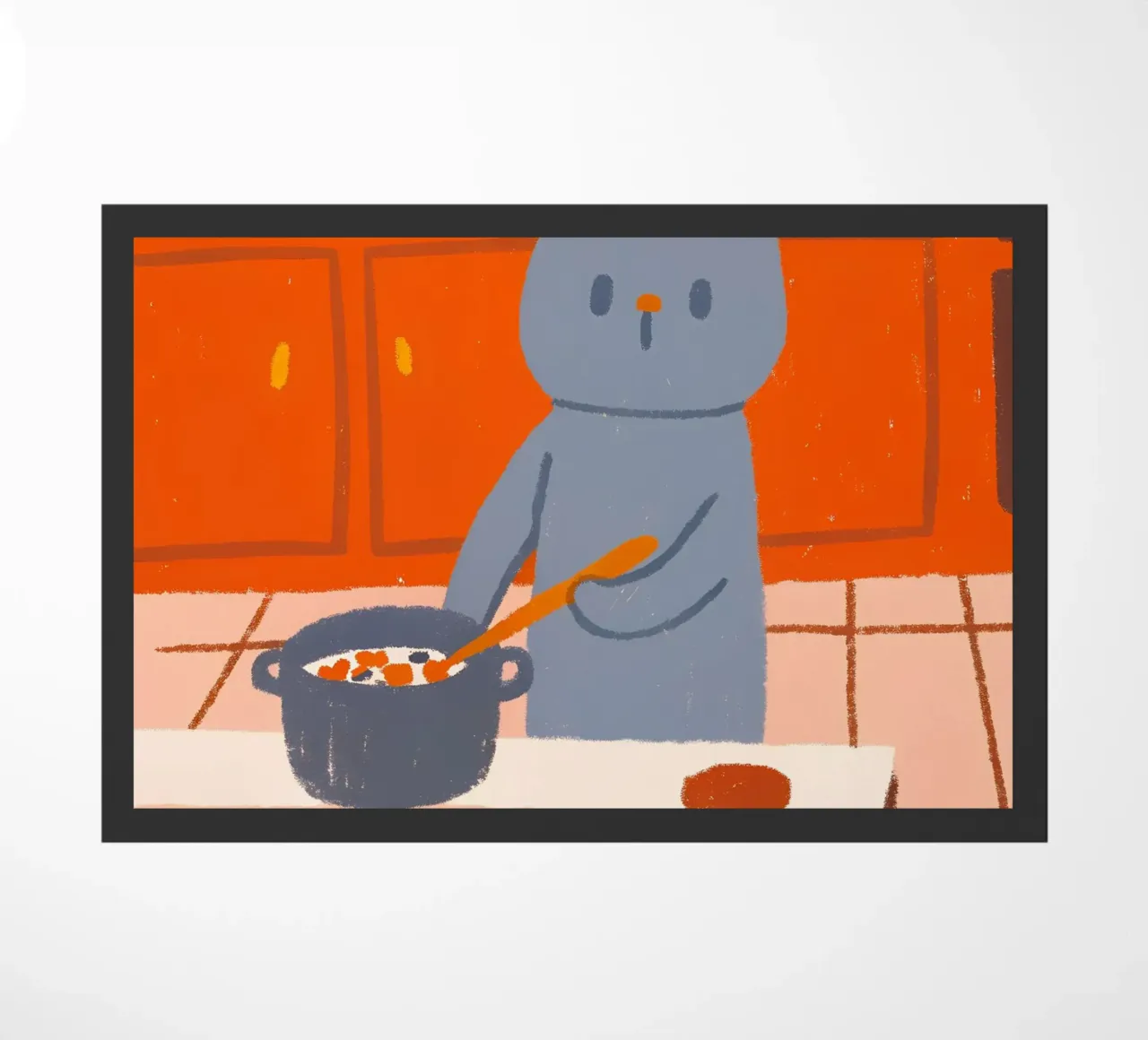 Il gatto sta cucinando zerbino da PERSONAL TOUCH