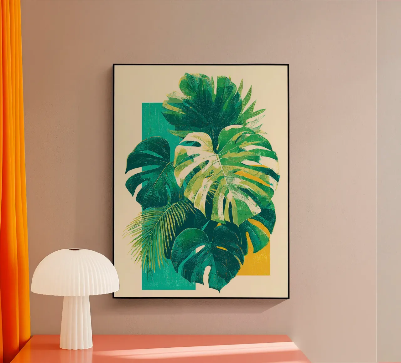 Leaves Tropical E acryl van Mateo