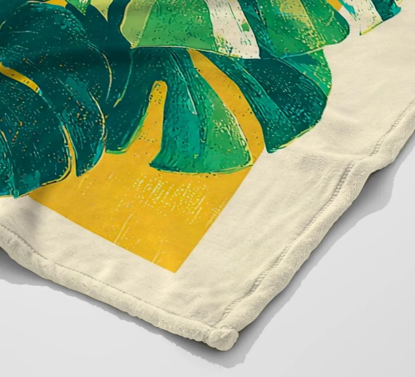 Leaves Tropical E fleecedeken van Mateo