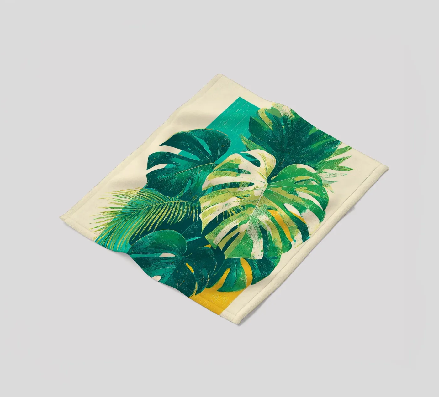 Leaves Tropical E fleecedeken van Mateo