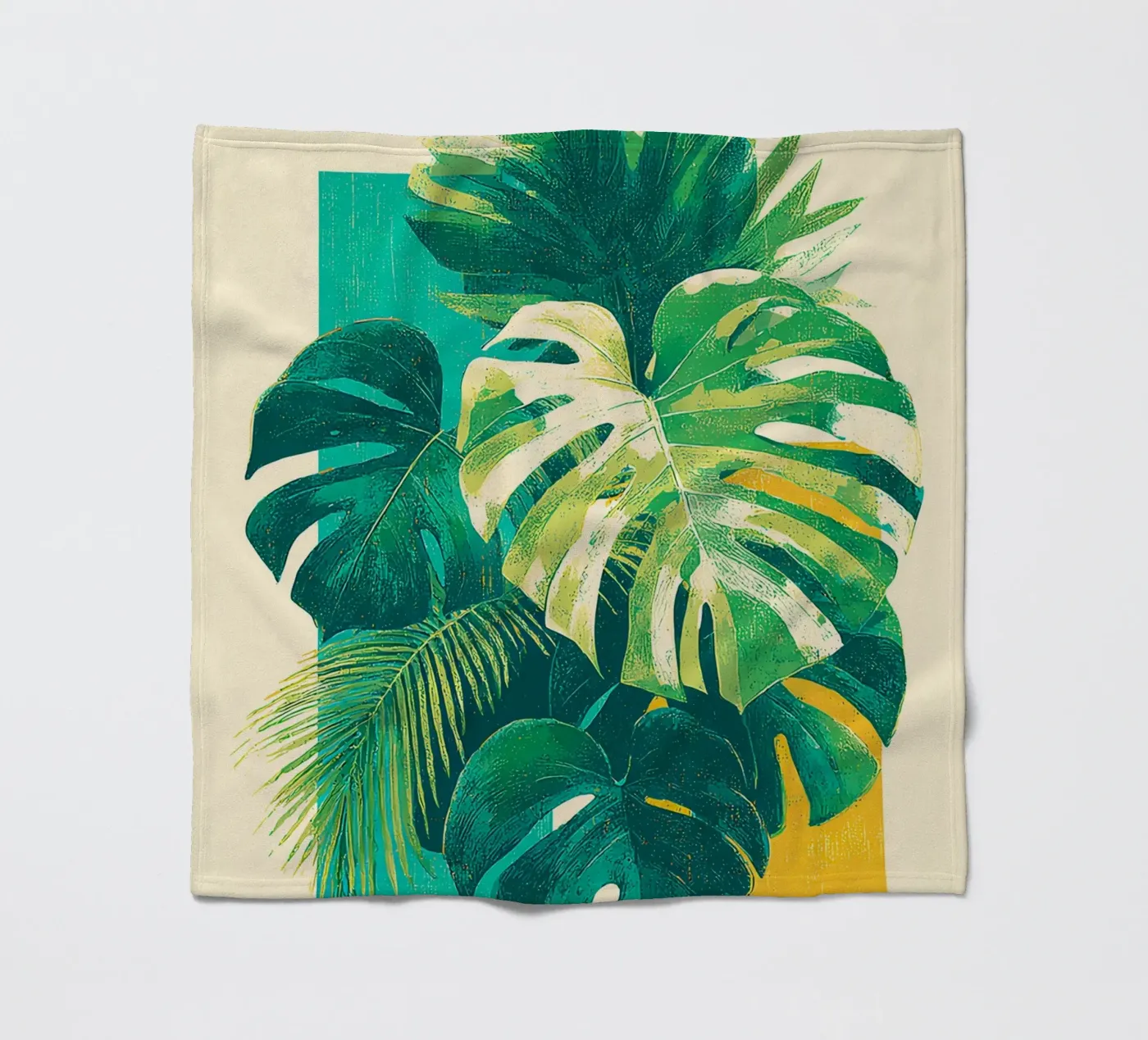 Leaves Tropical E fleecedeken van Mateo