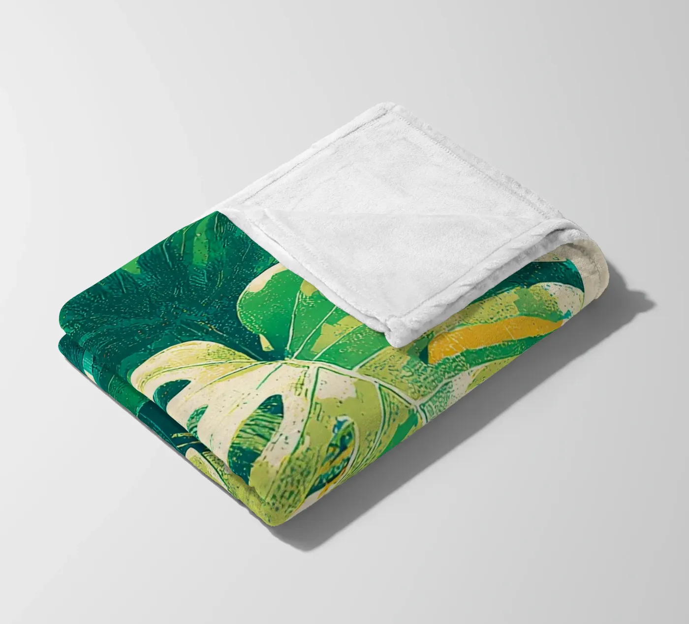 Leaves Tropical E fleecedeken van Mateo