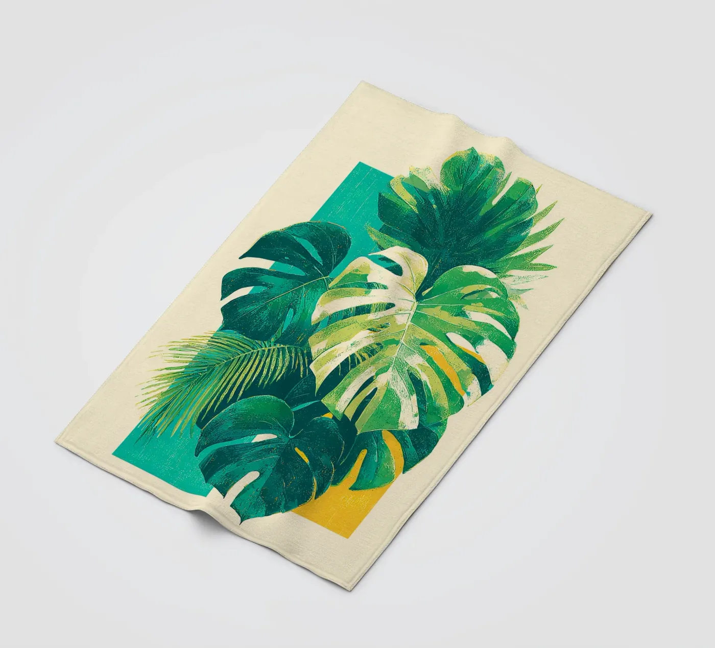 Leaves Tropical E fleecedeken van Mateo