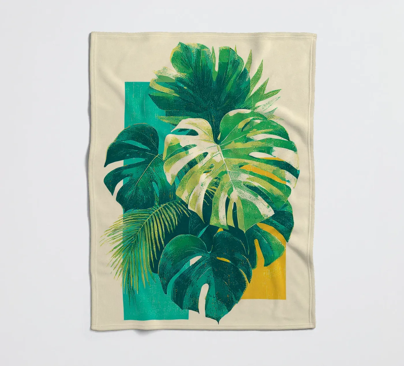 Leaves Tropical E fleecedeken van Mateo