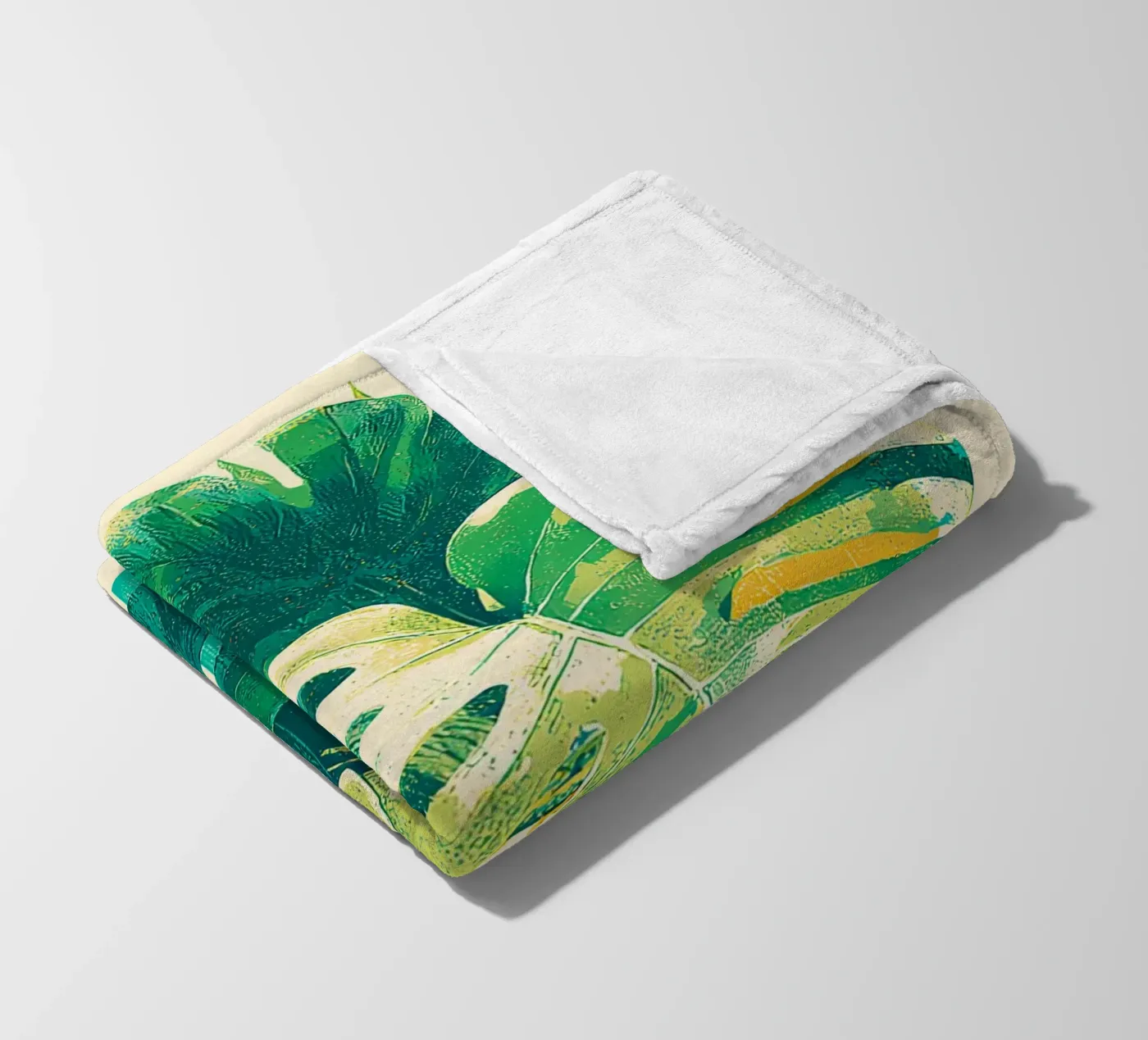 Leaves Tropical E fleecedeken van Mateo