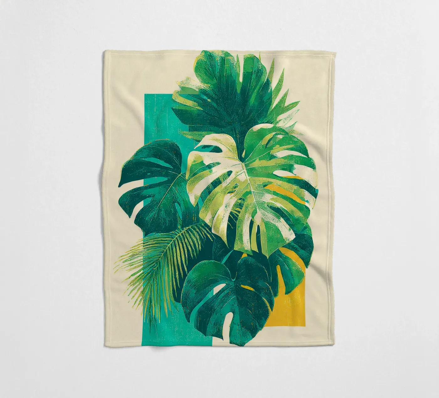 Leaves Tropical E fleecedeken van Mateo