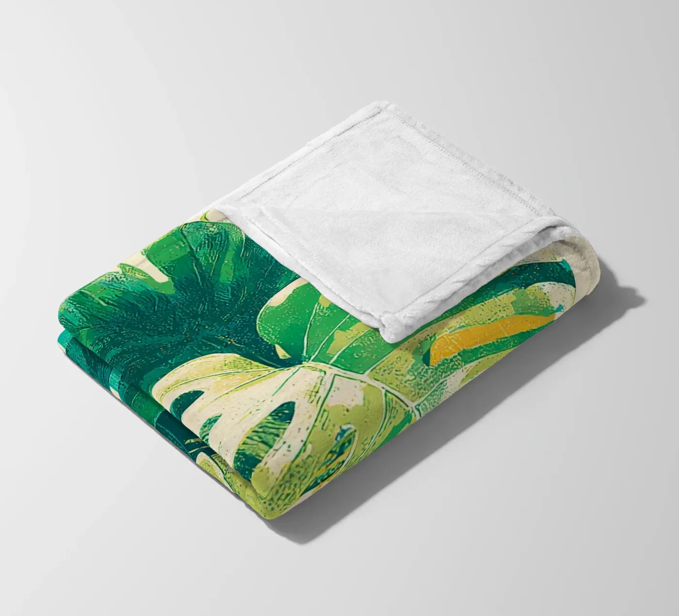 Leaves Tropical E fleecedeken van Mateo