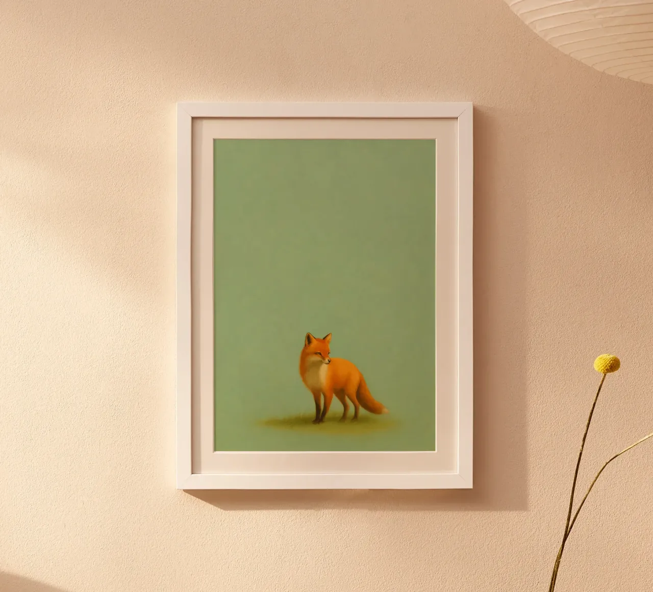 Serene Fox Illustration poster da Mosaic Dialogue