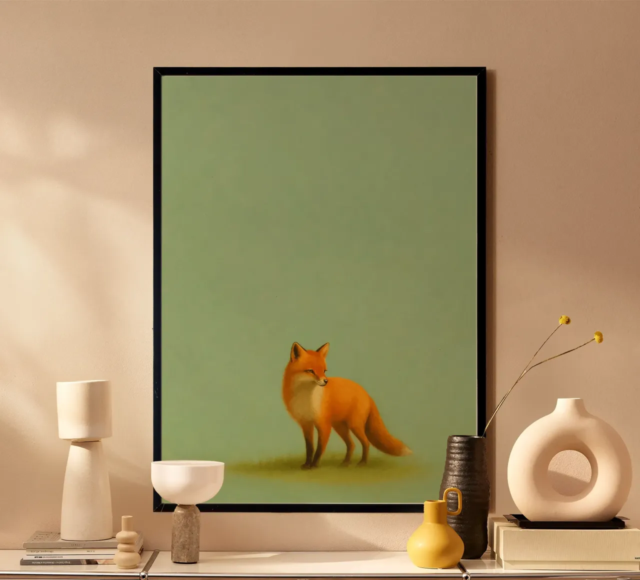 Serene Fox Illustration poster da Mosaic Dialogue