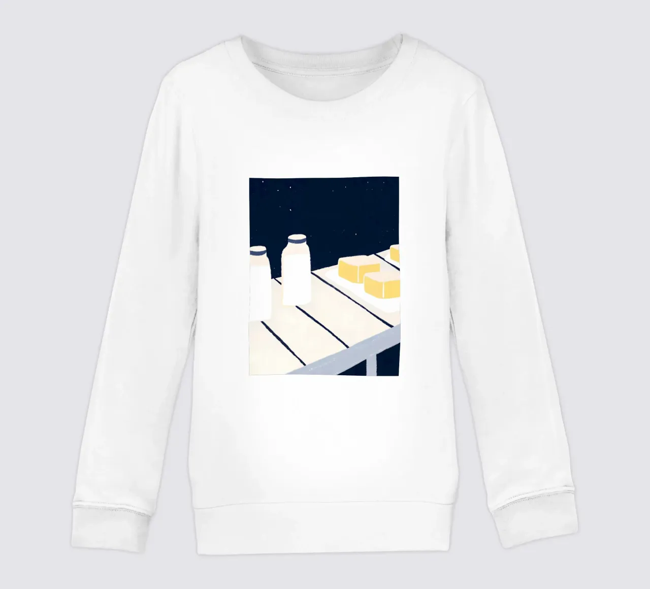 Latte bianco felpa bambino da PERSONAL TOUCH