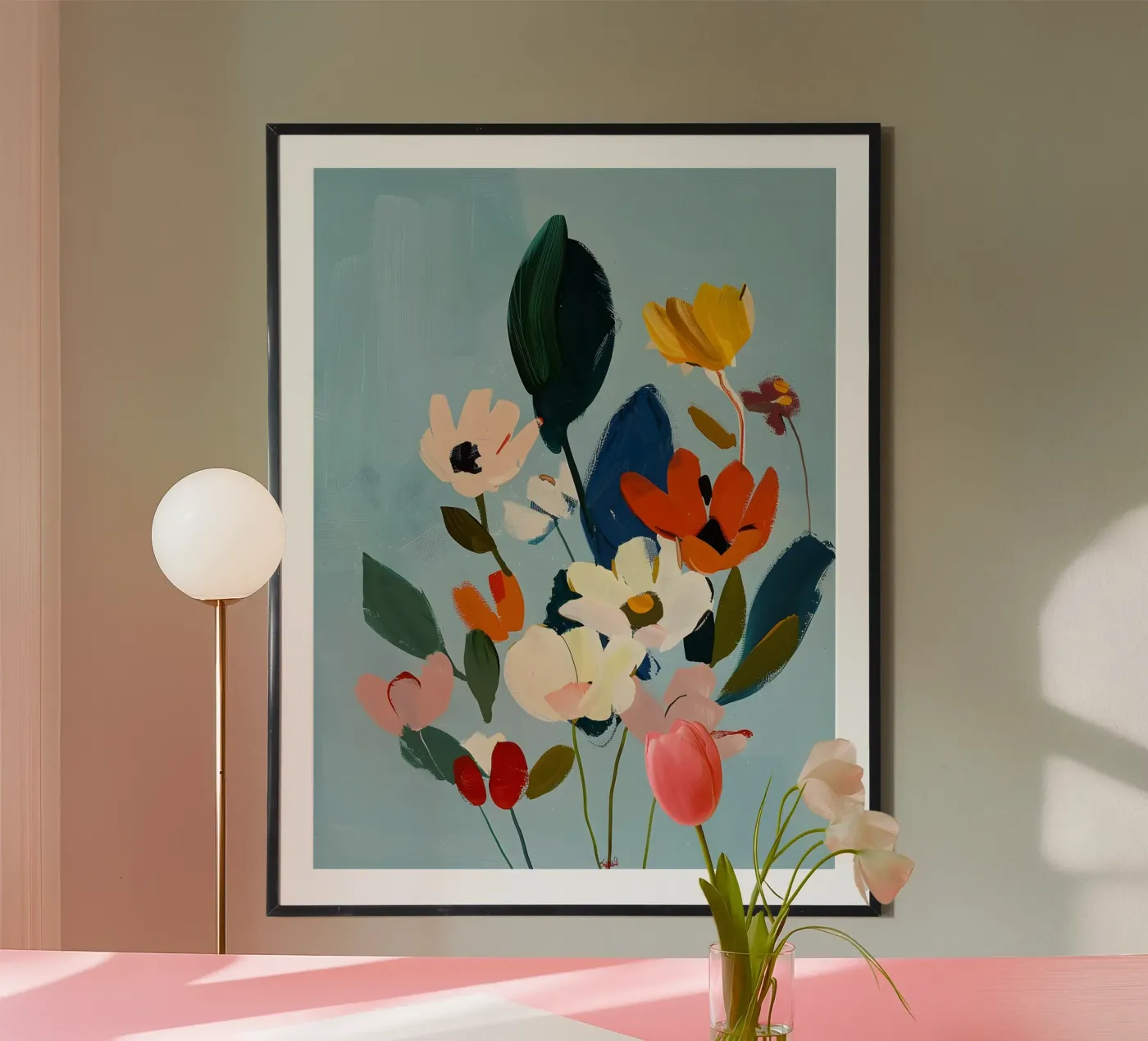 Painted Flowers poster da Gypsy Galleria