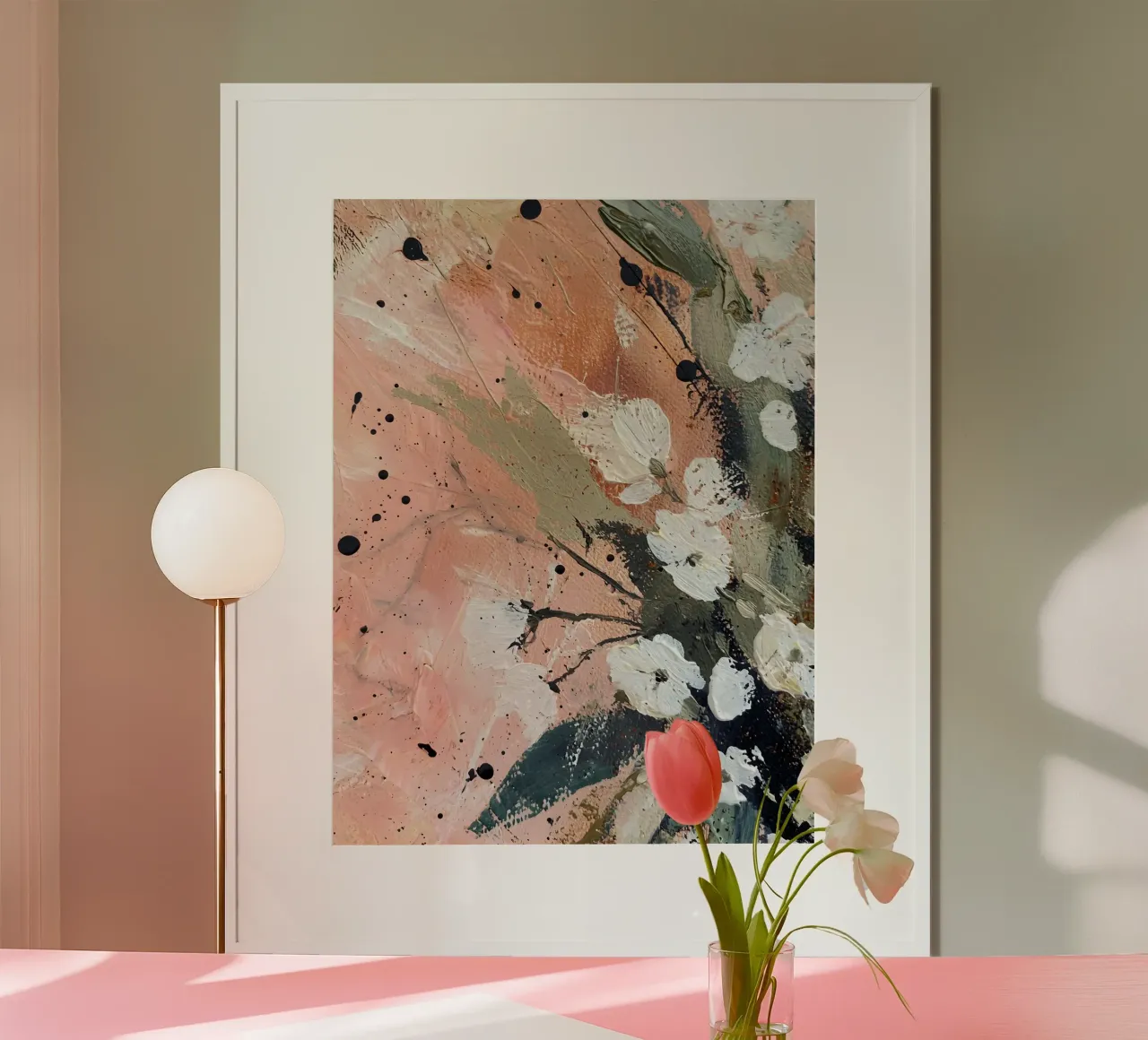 Abstract Painted Flowers poster da Gypsy Galleria