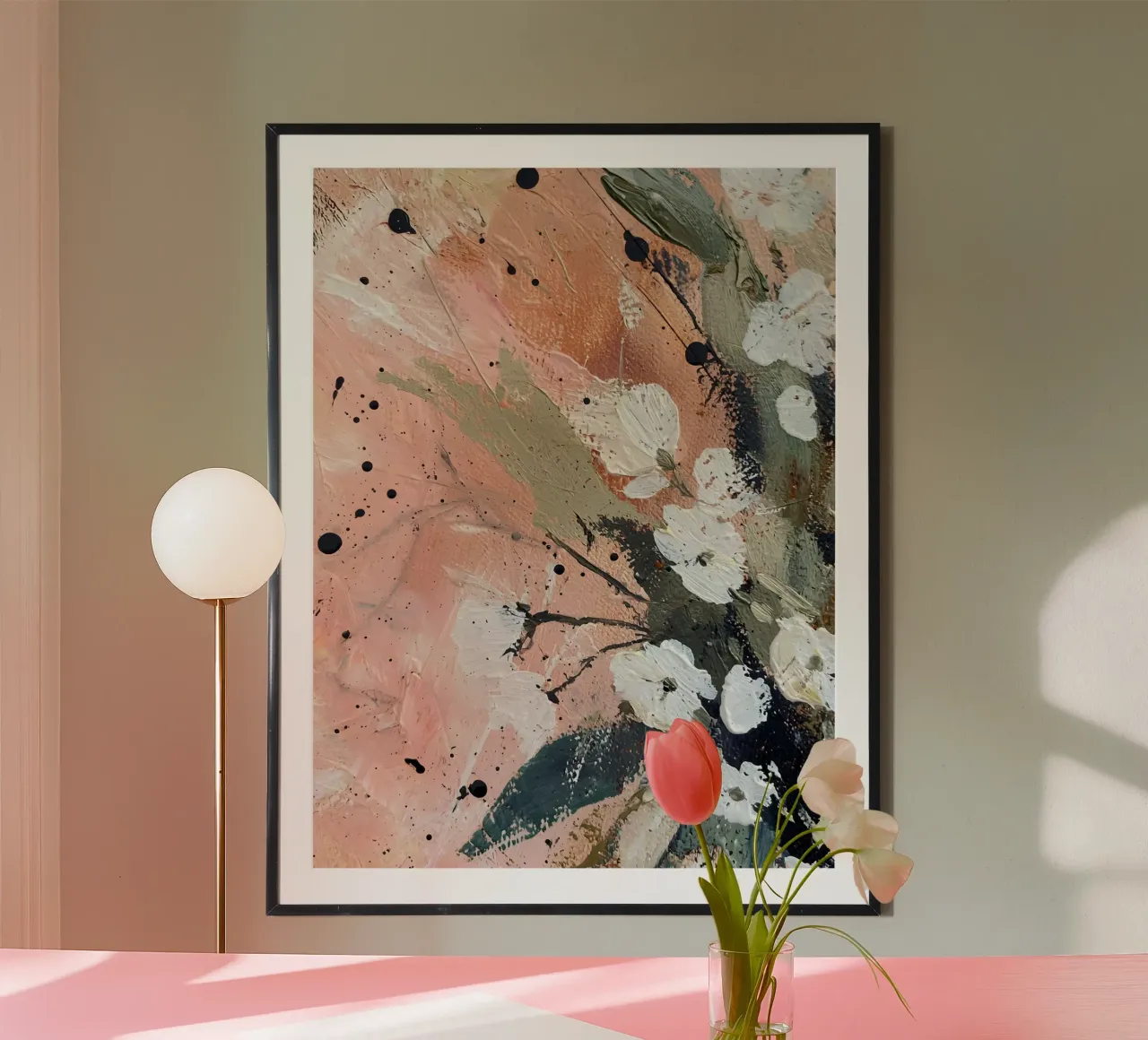 Abstract Painted Flowers poster da Gypsy Galleria