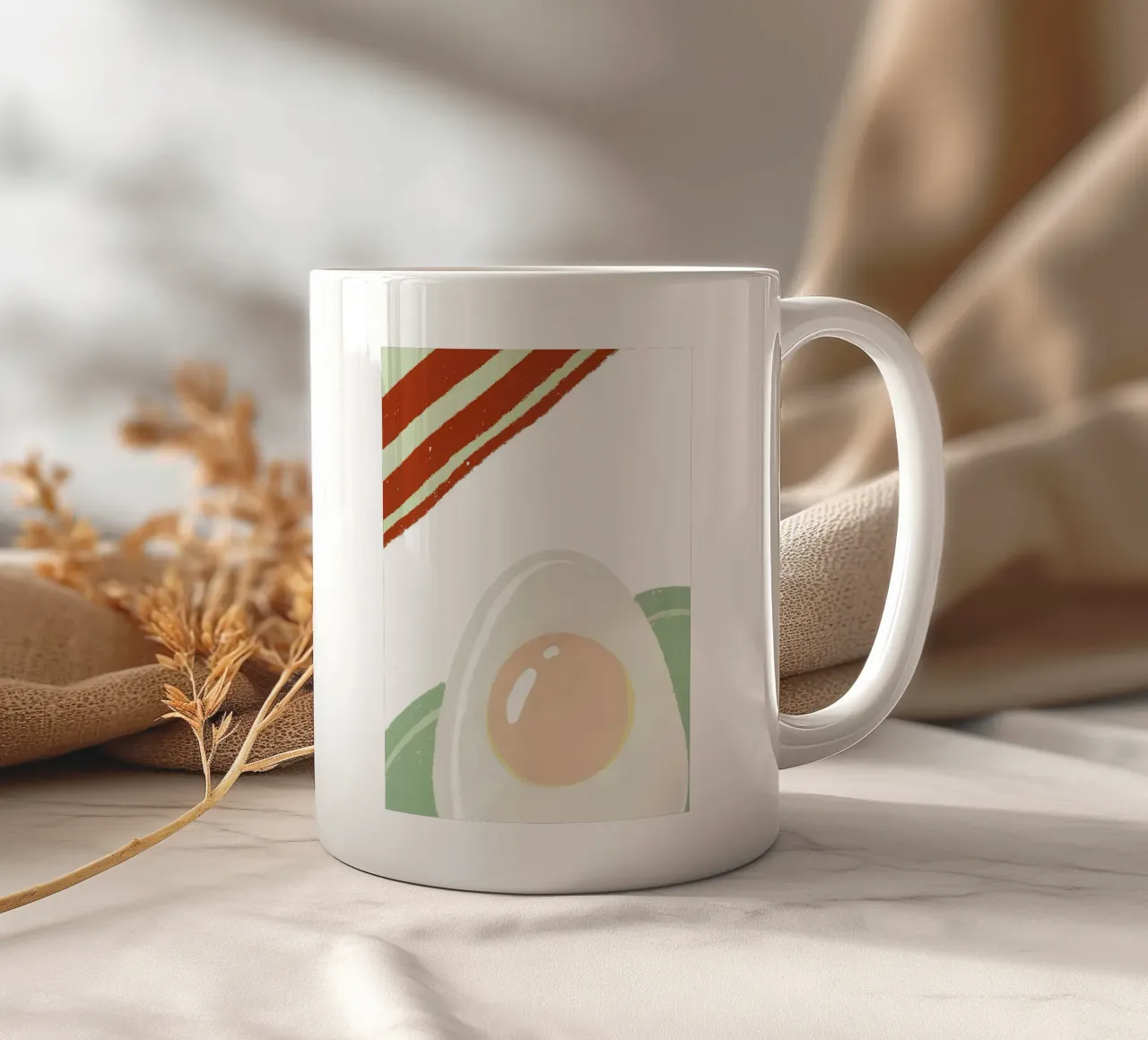 Egg ceramic mug by PERSONAL TOUCH