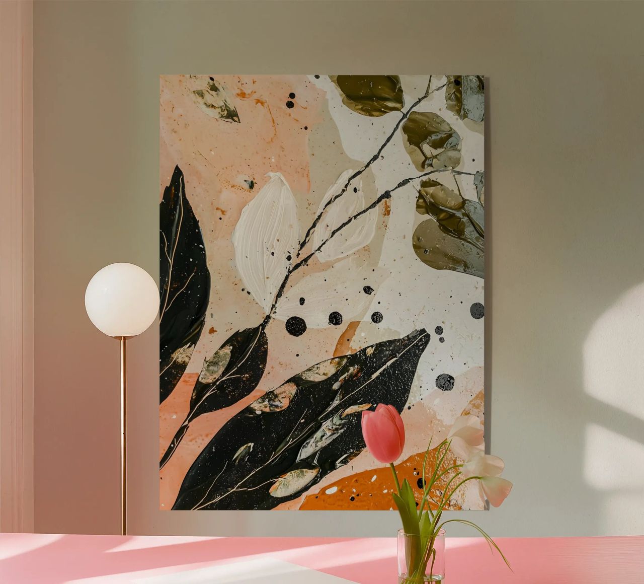 Abstract Painted Flowers plexiglass da Gypsy Galleria