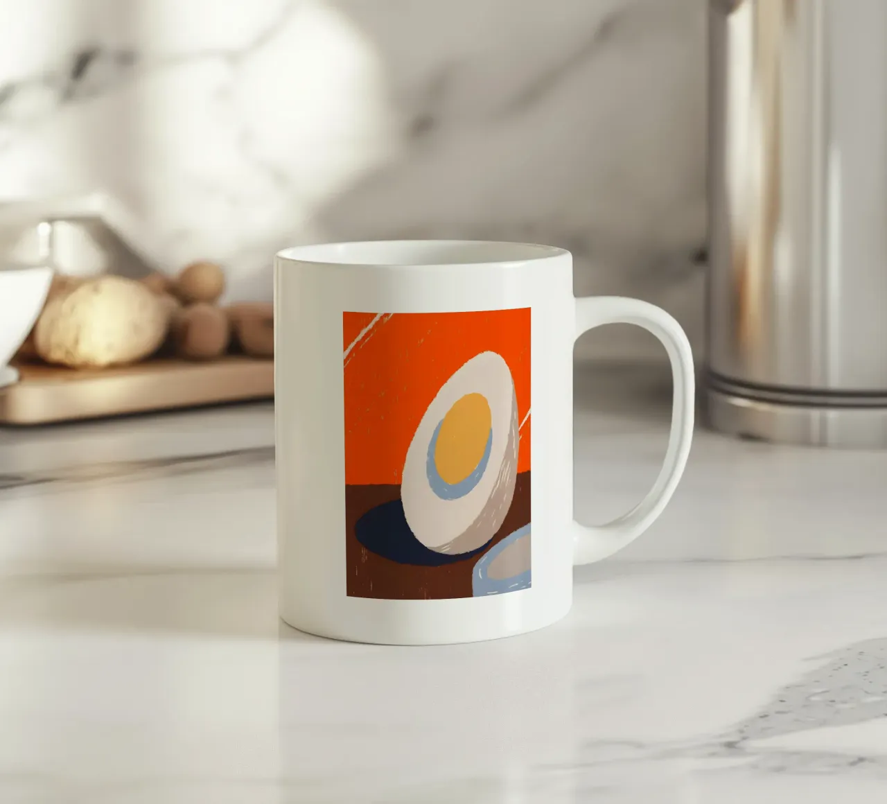Egg ceramic mug by PERSONAL TOUCH